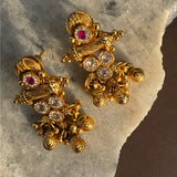 Tanishka Swarovski with Mohan maal set