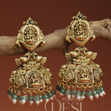 Lakshmi Mayur Jhumka Earrings