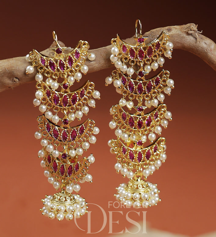 Chandramala Jhumka Earcuff / चंद्रमाला झुमका