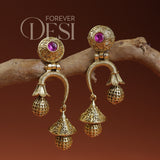 Ghanti Pushpa Drop stud Earrings