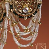Jaali Pushpa Moti Jhumar Earrings