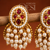 Draksha Stud Moti Earrings