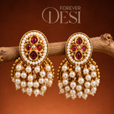 Draksha Stud Moti Earrings