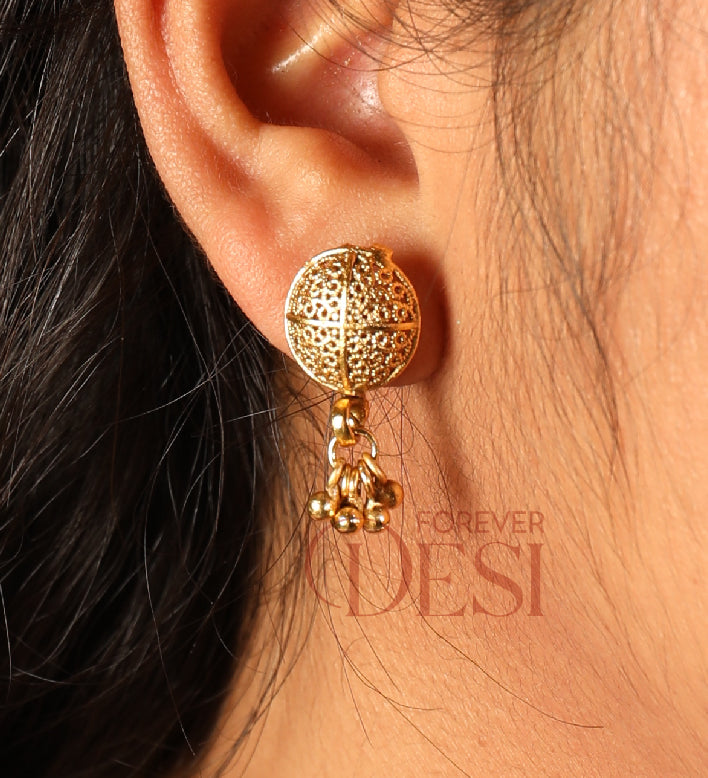Jaali Vati Stud Earrings