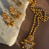 Tanishka Swarovski with Mohan maal set
