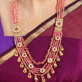 Shyamali Ratna Haar Set – Pink