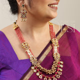 Meenakari Lata Haar Set – Pink
