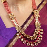Meenakari Lata Haar Set – Pink