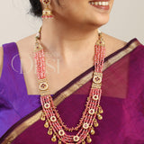 Shyamali Ratna Haar Set – Pink