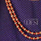 Pinjra Povla Necklace Set — Double Layer