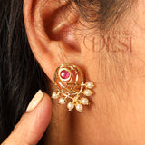 Saraswati Ruby Moti Mangalsutra Set