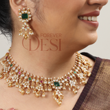 Short Aaranya Polki Set