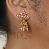 Tanishka Premium-Cut Crystal Choker Set