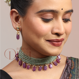 Mint Ratna Gemstone Choker Set