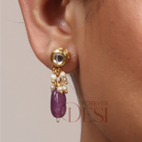 Pink Ratna Gemstone Choker Set