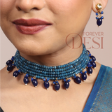 Neel Ratna Gemstone Choker Set