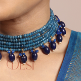 Neel Ratna Gemstone Choker Set