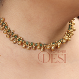 Green Gajra Gungroo Choker