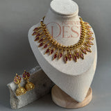 Rajatdrop Gold & Pearl Set