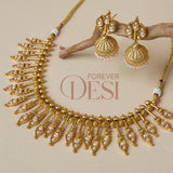 Rajatdrop Gold & Pearl Set