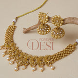 Peacock Gold & Pearl Set