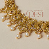 Peacock Gold & Pearl Set