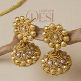 Peacock Gold & Pearl Set