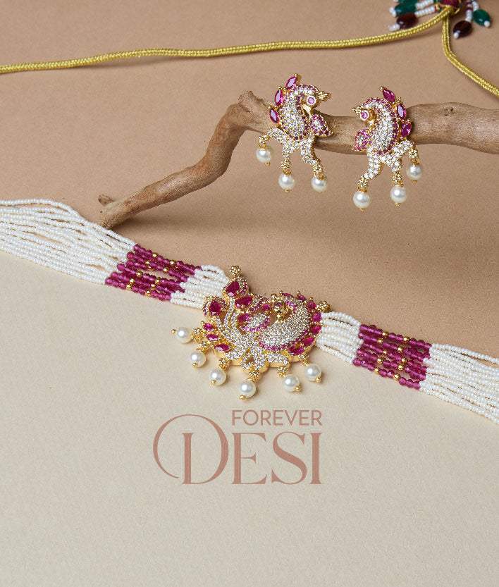 Muyara Sticker Set Mayura Pearl Set – Forever Desi