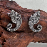 Ganesha Oxidized Studs