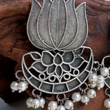 Lotus Pearl Jhumkas