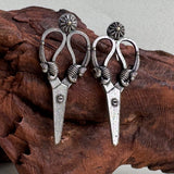Scissor Oxidized Studs