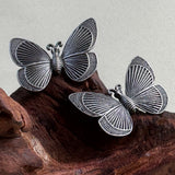 Butterfly Oxidized Studs