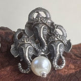 Ganesha Pearl Studs
